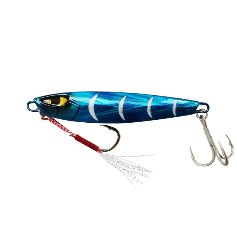 

Lutac High Quality Jig Metal Lead Fish 82mm 60g Lure Gear Seabass Sinking Long Casting Peche