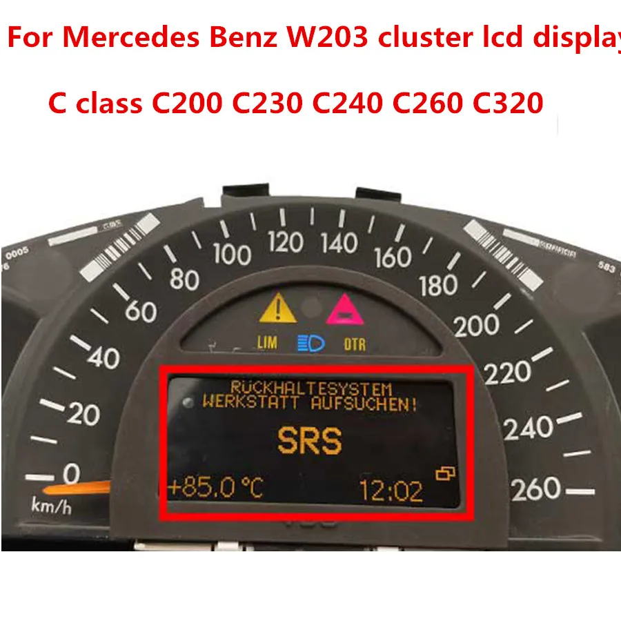 Ремонт пикселей для Mercedes Benz C CLASS W203 C160 C180 C200 C230 C240 C280 C320 C35 VDO приборная панель