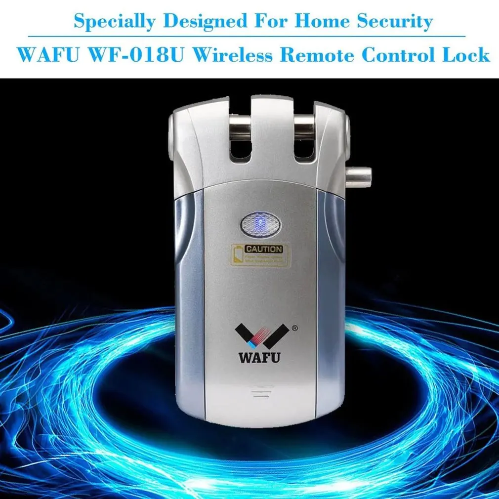 Wafu 019 Wireless wifi Smart Lock Remote Control BT Electronic Keyless Door Invisible 433MHz Phone Fingerprint | Безопасность и