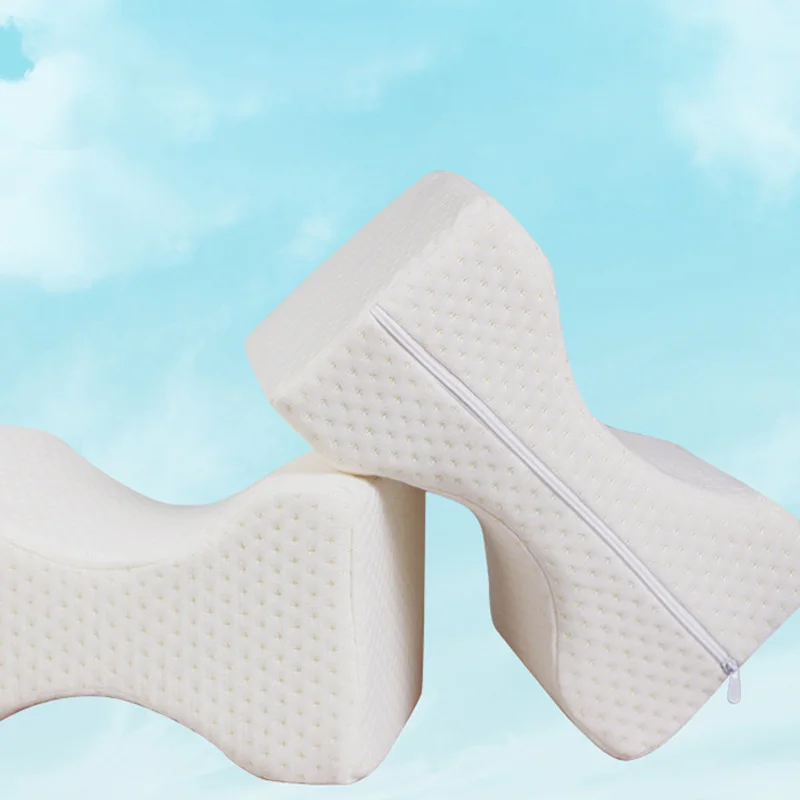 Подушка для сна qiong & yu из хлопка с эффектом памяти снимает давление ног во сне