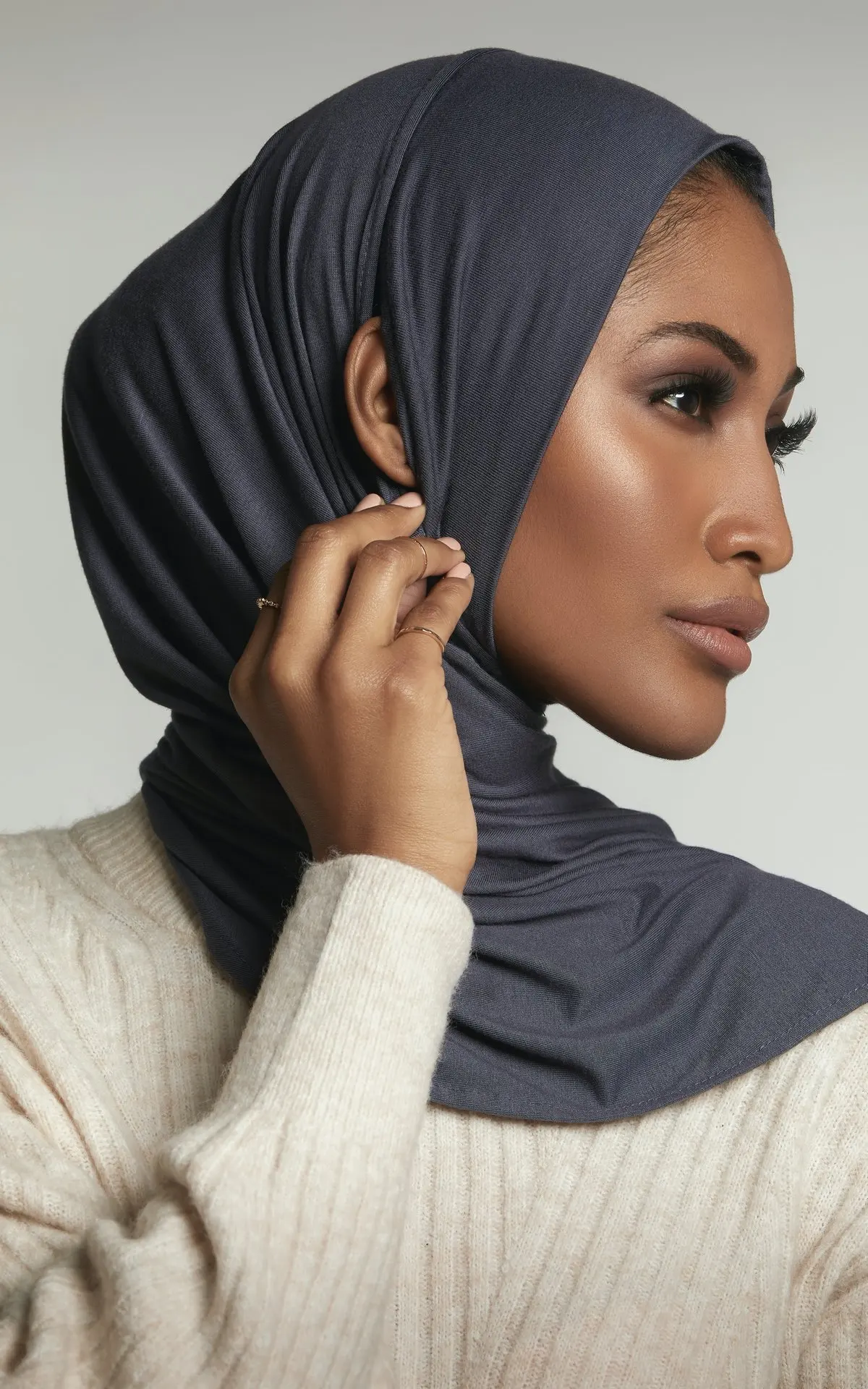 Новый Стильный Эластичный штатив с отверстиями для ушей Женский мусульманский