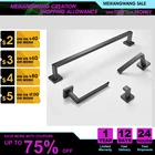 Черный набор аксессуаров для ванной комнаты, вешалка для полотенец, вешалка для полотенец, крючок для одежды, держатель для туалетной бумаги из нержавеющей стали, для кухни