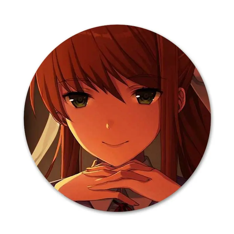 Ddlc мультяшный значок для девушек аксессуар одежды рюкзака декоративный подарок -