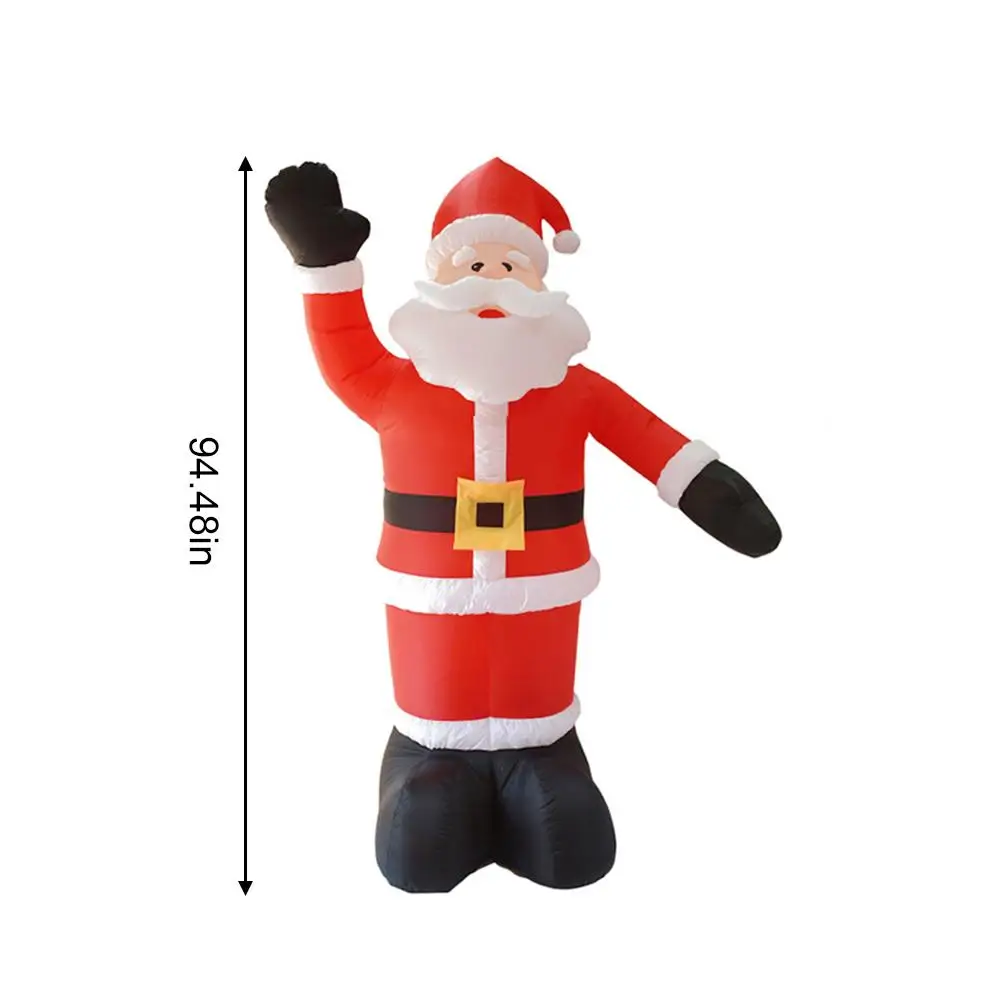 

2.4M Christmas Inflatable Ornaments Santa Claus Inflatable Doll for Costume Cosplay Christmas Party Garden Decoration EU US Plug