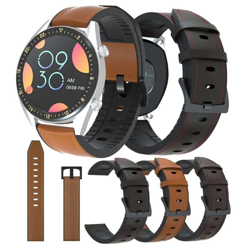 

Ремешок кожаный для Samsung Gear S3/HUAWEI Watch GT/GT2/huami Amazfit GTR, 22 мм