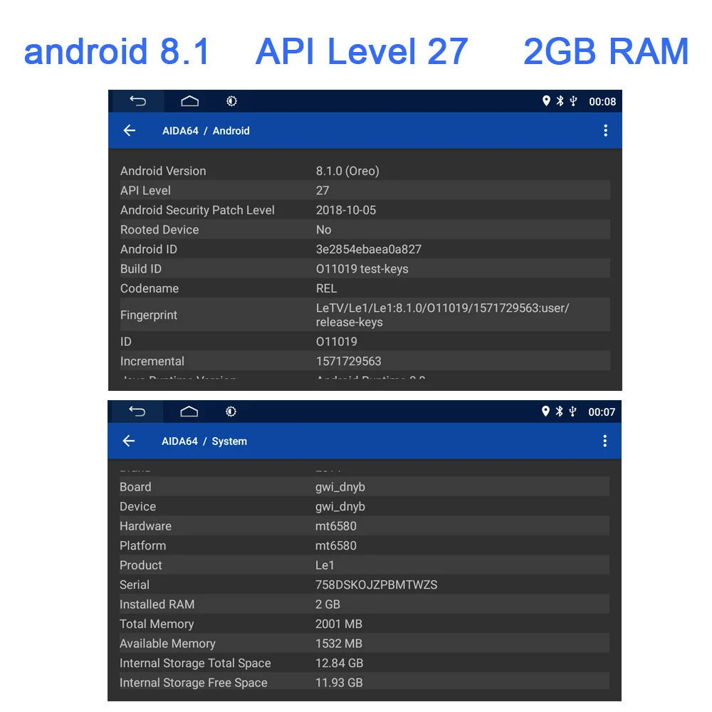 2 Гб ОЗУ Android 8 1 Автомобильный мультимедийный плеер Din автомобильное радио DVD GPS