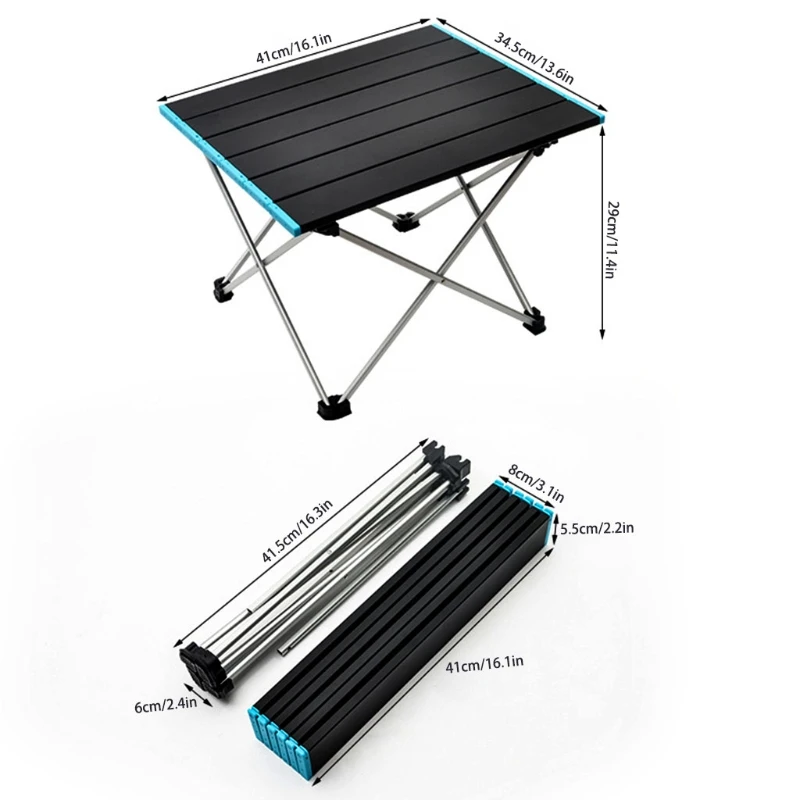 

Camping Table Compatible with Beach Outdoor Hiking Picnics BBQ Cooking Dining