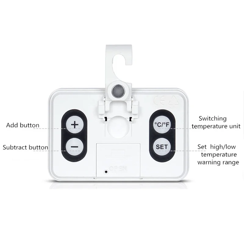 Термометр для холодильника Odatime цифровой ЖК дисплей регулируемая подставка