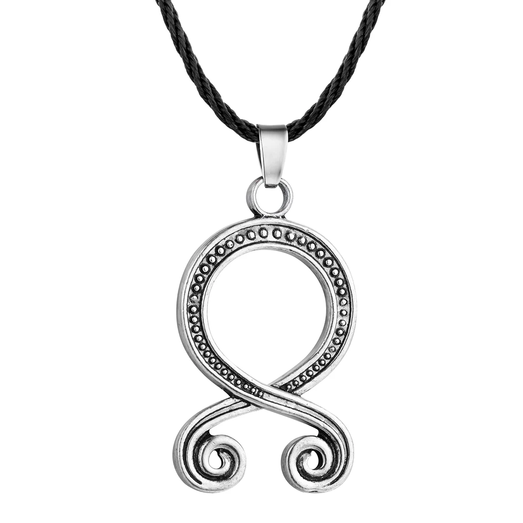 CHENGXUN ожерелье с крестом-троллем для мужчин защита викингов из черной кожи