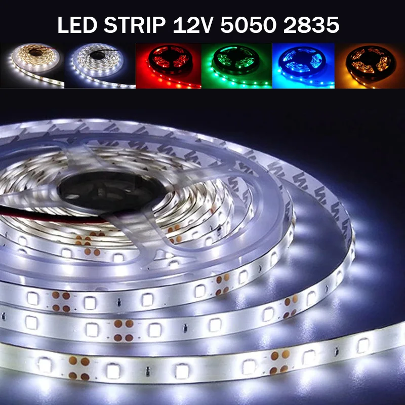 Светодиодная лента 5050 2835 светильник свет для шкафов 12 В светодиодсветильник