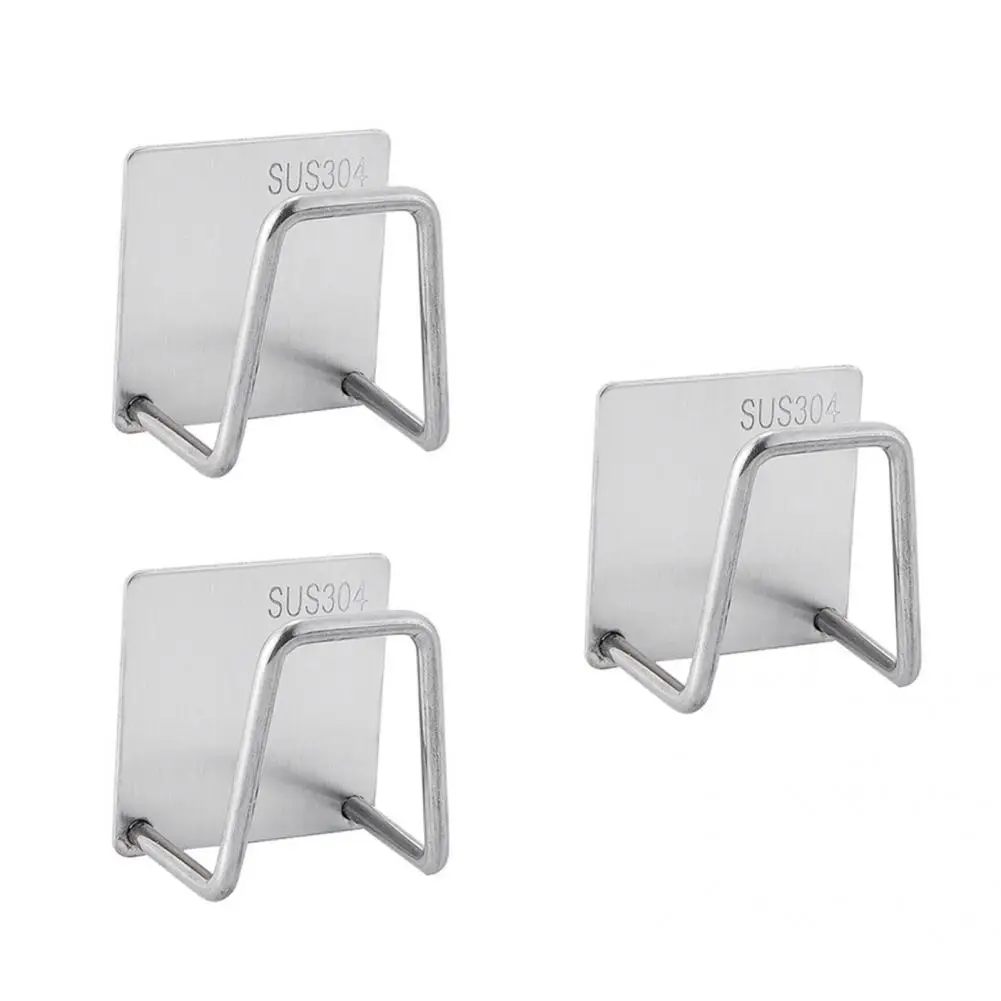 

Stainless Steel 3Pcs Great Sink Sponges Drying Rack 3 Colors Sponges Holder Space-saving for Household
