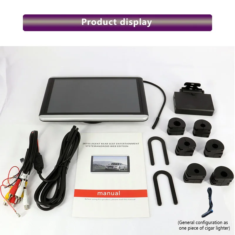 Монитор на подголовник автомобиля 10 1 дюйма Android 8 4K 1080P 1920*1200