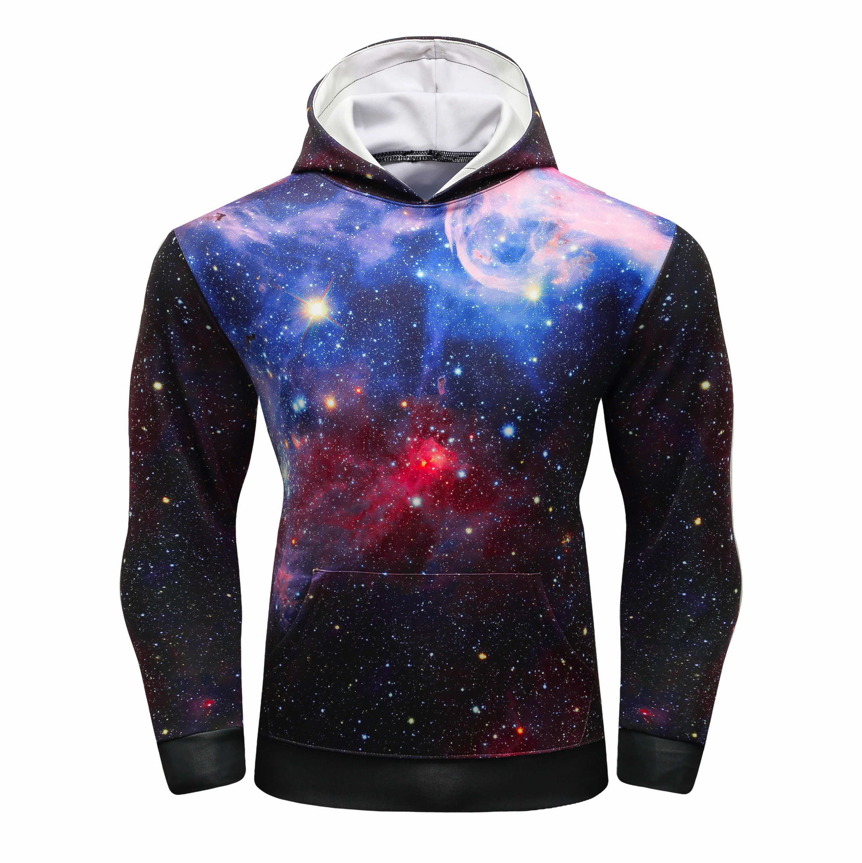 

Sublimation Printed Hoodied Gym Sweatshirt Oversized Running Clothes Men's Long Sleeve Sportwear