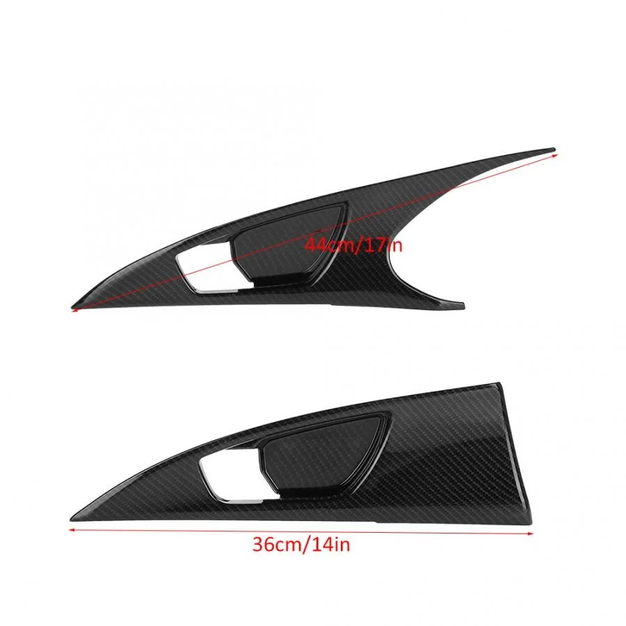 

4pcs Carbon Fiber Interior Door Handle Bowl Cover Trim Fit For Honda Civic - car styling accessories