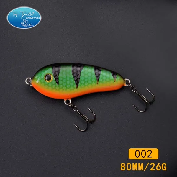 2 hooks 80mm 002 Бесплатный проезд рыболовные снасти рывок приманки рыболовную приманку голубка( 80 мм 25 г- 8/pcs-8/цвет- раковина - Цвет: 2 hooks 80mm 002
