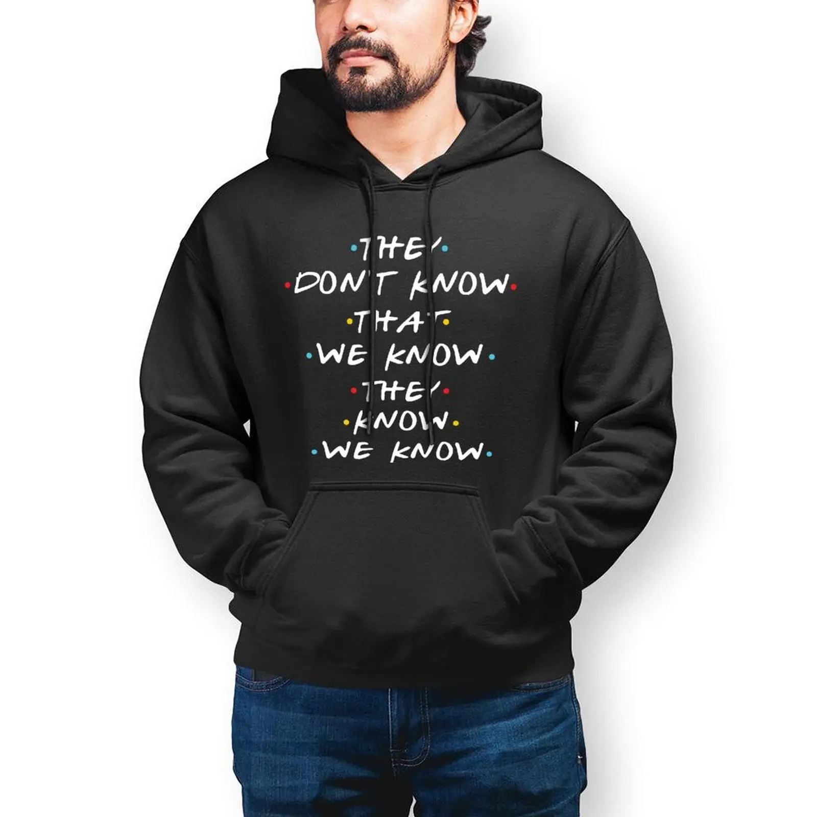 

Friends Tv Hoodie Cotton Autumn Hoodies Casual Long Length Streetwear Pullover Hoodie Over Size Men