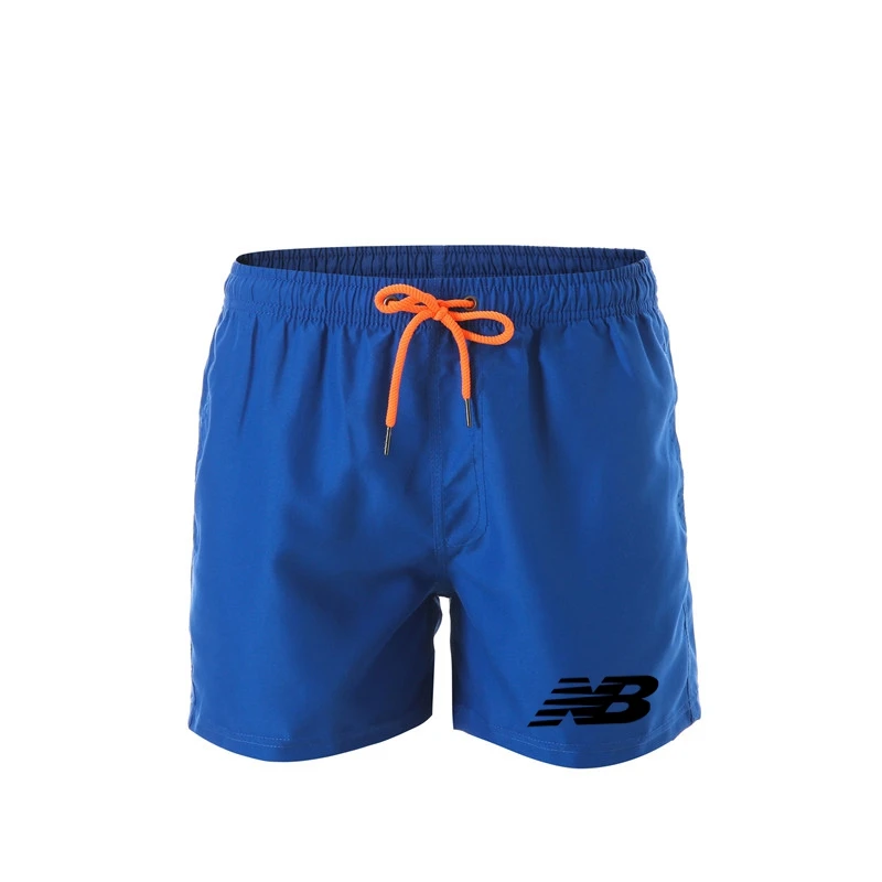 Brand NB Swimsuit Beach Trunks Men shorts breathable Quick dry mesh Bathing shorts jogger fitness Men's sports shorts