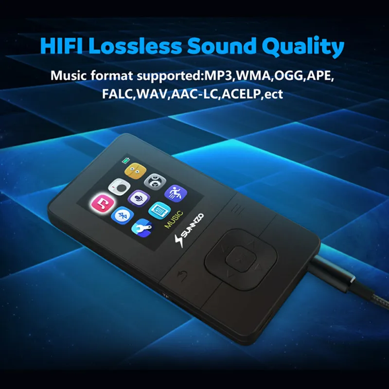 Новый Bluetooth Mp3 студенческий Walkman электронная книга чтение маленькая карта запись