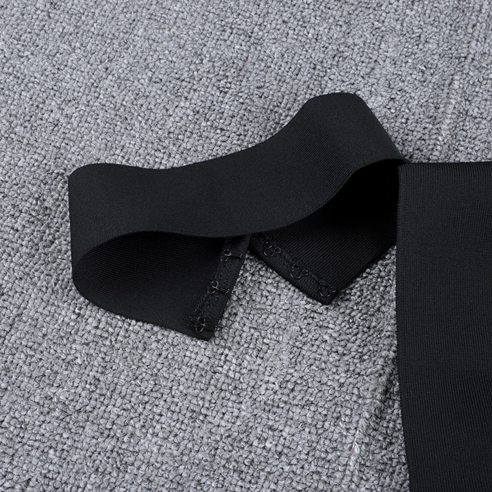 Ocstrade Vestido Бандажное платье миди платье, последний писк моды, Новинки для женщин с лямкой через шею с вырезами Бандажное платье черное сексуальное облегающее Клубное платье вечерние платья