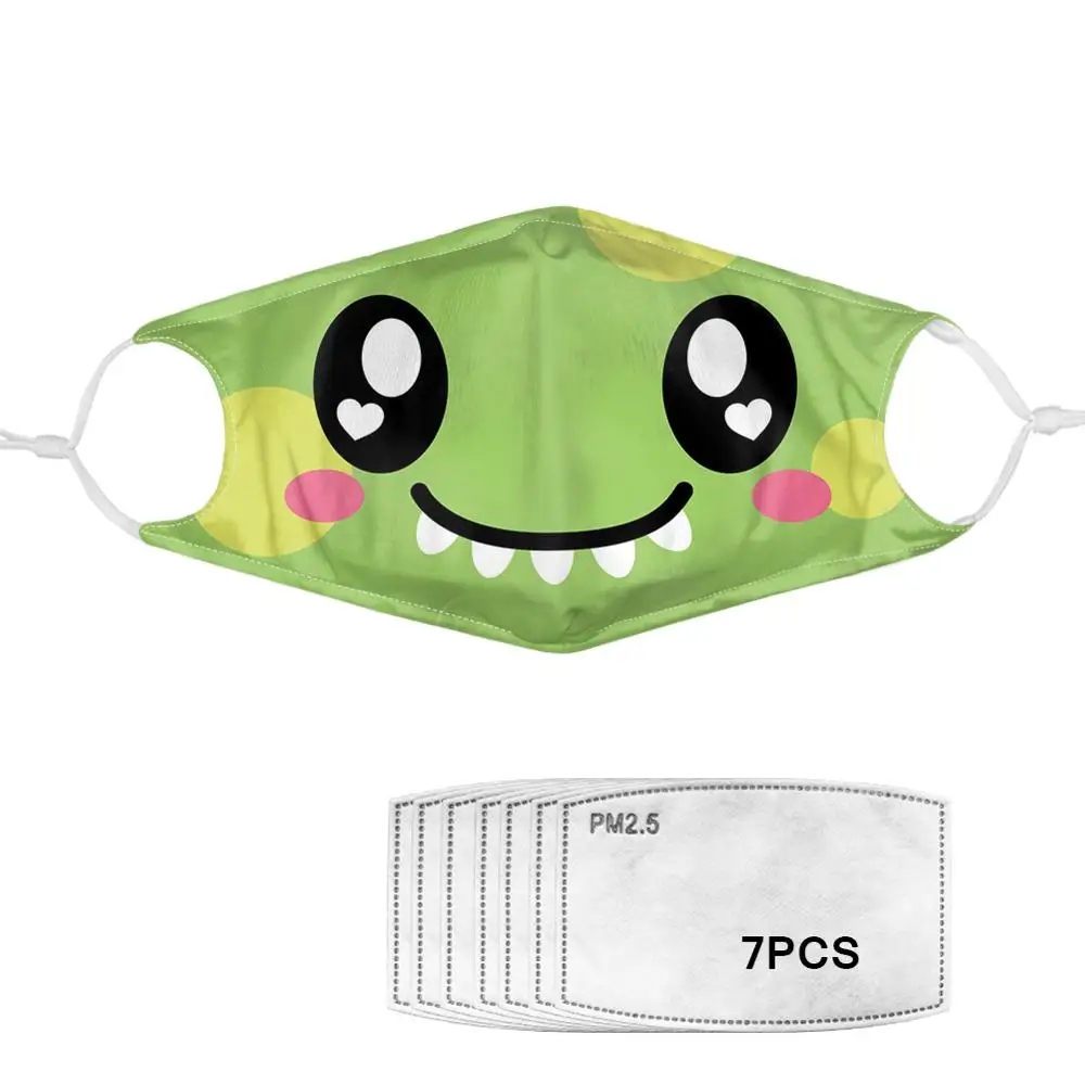 7Pcs PM2.5 Filter Gas Masks Carbon Insert Women Men Anti-dust Washable Mask Reusable Face Non-disposable Moth | Аксессуары для