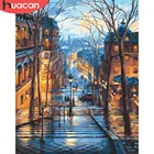 HUACAN картинки по номерам декорации улица раскраска по номерам Покрасить Изобразительное искусство домашнего декора