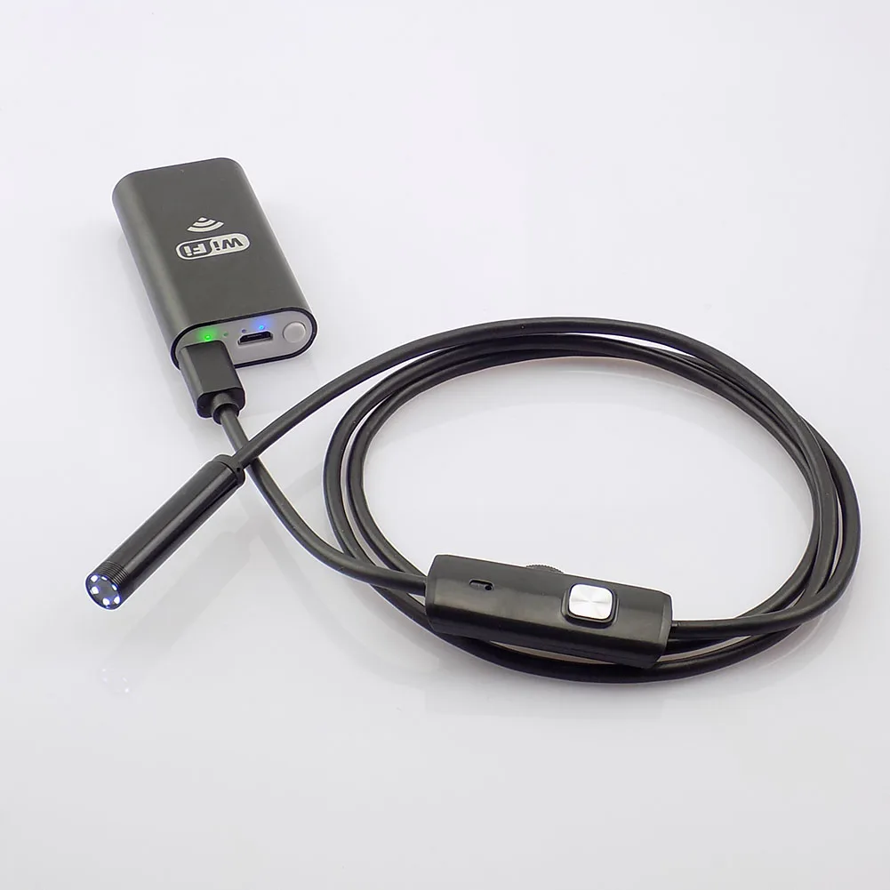 HD Wi Fi эндоскоп камера 8 мм объектив 1 м/2 м/3 5 м/5 м гибкая трубка USB инспекционный