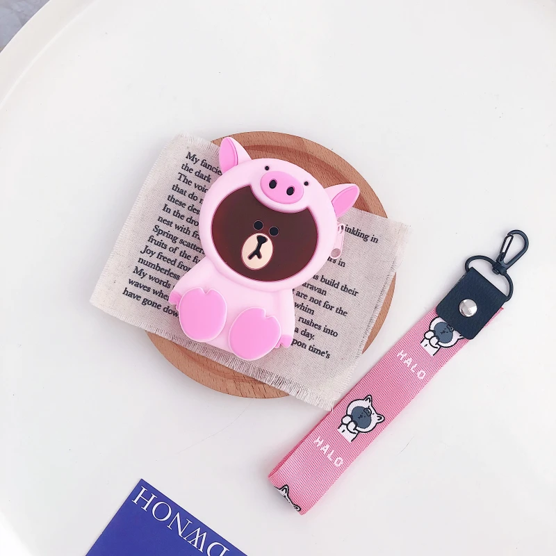 Милые Мультяшные женские кошельки, маленькая коробка для Airpods, чехол, силиконовый мини кошелек, дамская сумочка для карт, клатч, кошельки, женские кошельки и кошельки