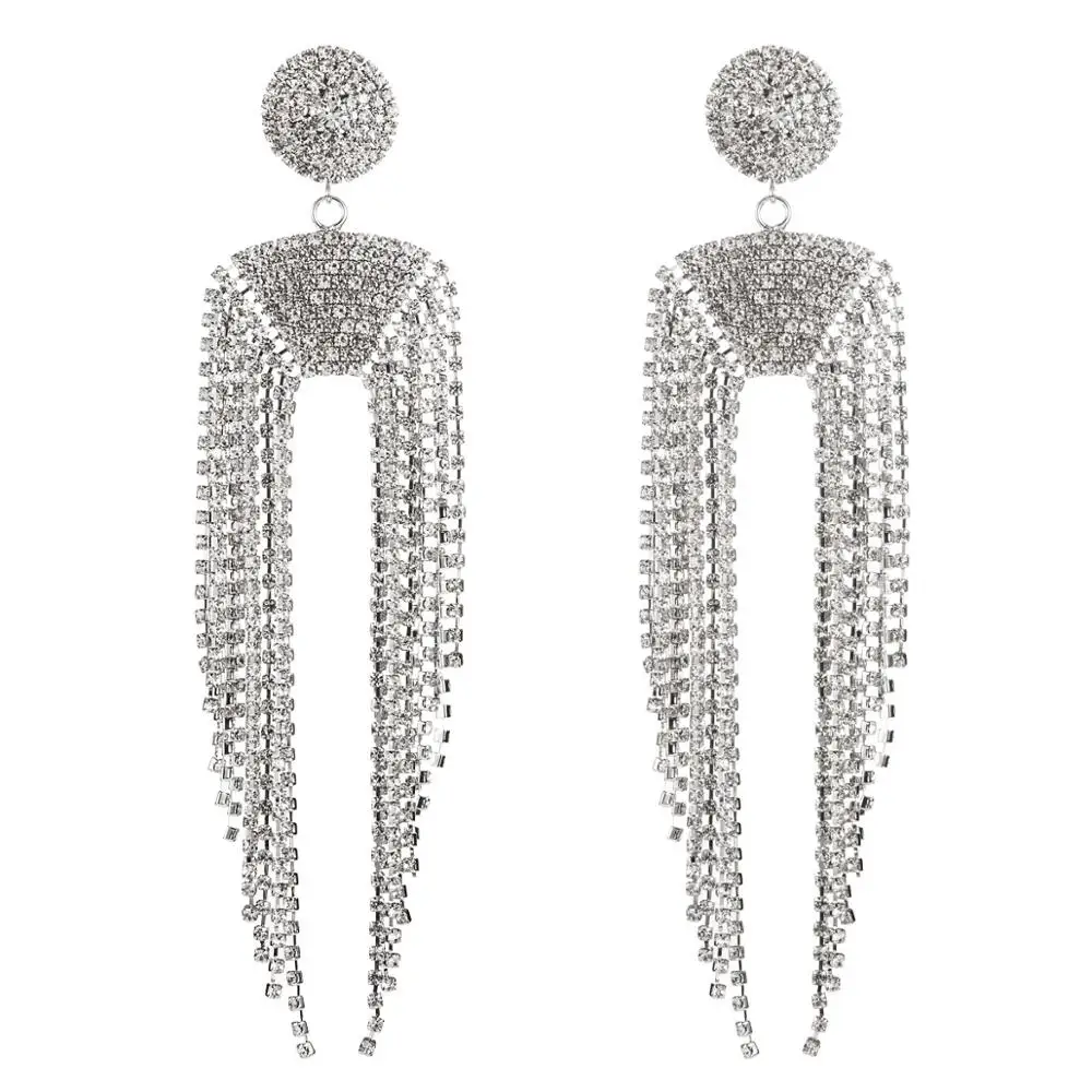 Блестящие стразы длинные Аксессуары для женских ювелирных изделий Лидер продаж