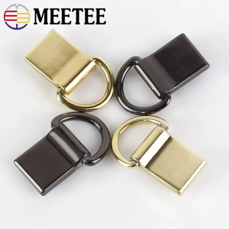 Meetee 5/10 шт. Металлические пряжки для украшения сумки DIY ремешок боковое подвесное