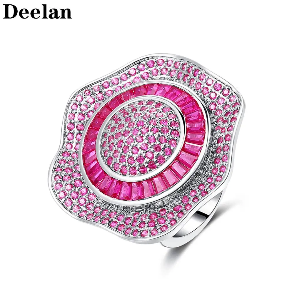 Модное обручальное кольцо Deelan для свадьбы бесплатная доставка большое