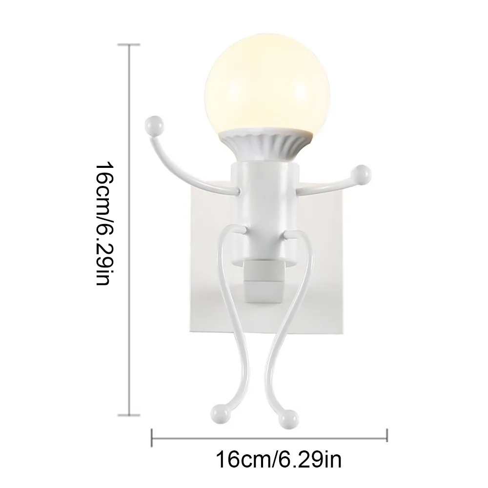 

Wall Lamp E27 Light Source Retro Iron Creative Decor Wall Sconce for Bar Bedroom Restaurant Children Room Children Room Stair