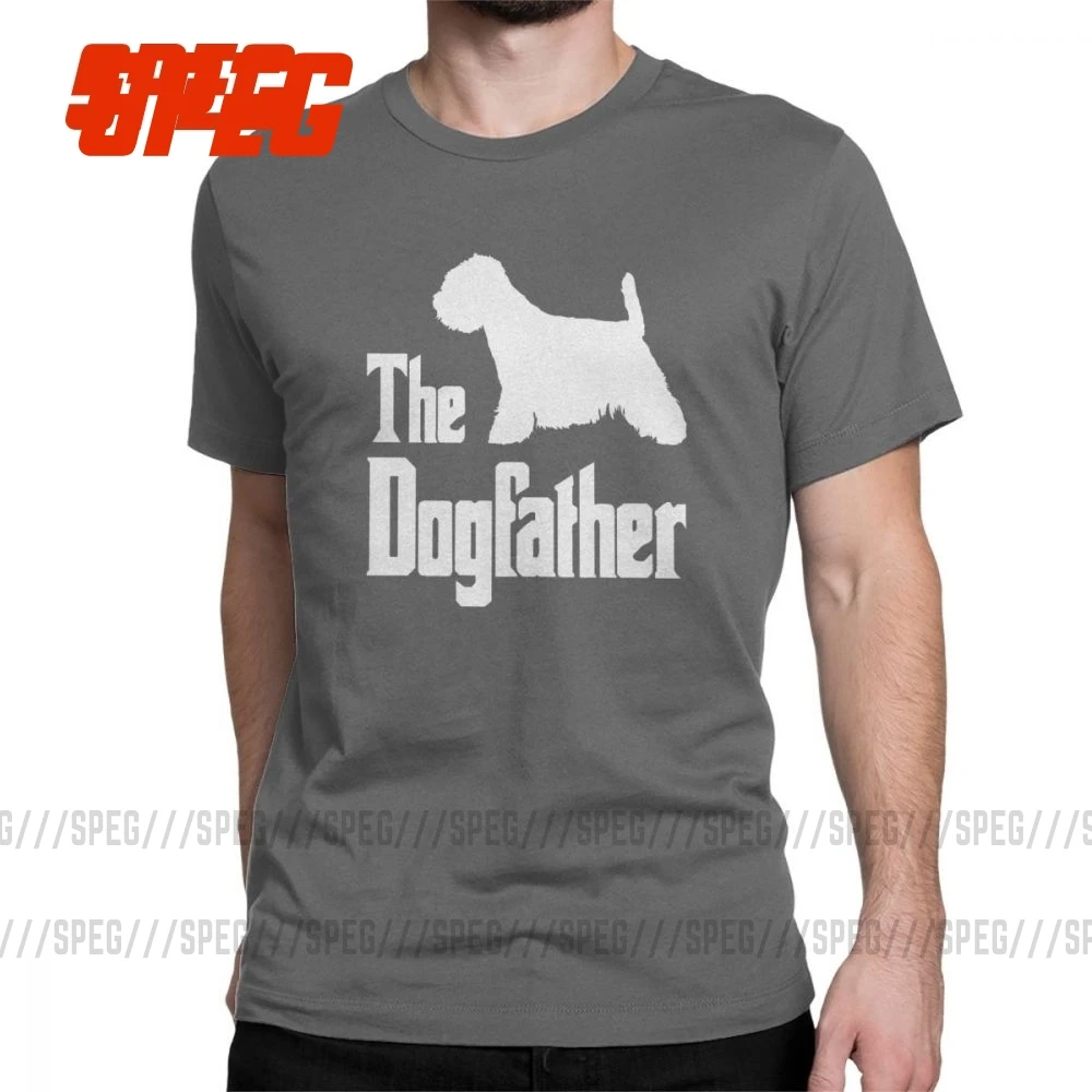 

Футболка Dogfather West Highland White Terrier Dog, мужская хлопковая забавная футболка, забавная Подарочная футболка, одежда размера плюс