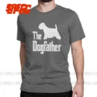 Футболка Dogfather West Highland White Terrier Dog, мужская хлопковая забавная футболка, забавная Подарочная футболка, одежда размера плюс