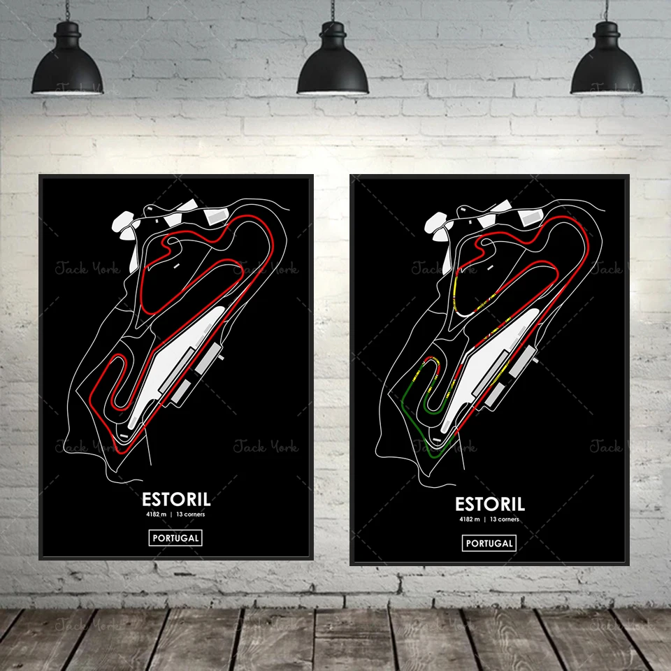 

Estoril - Portugal Track Map Poster
