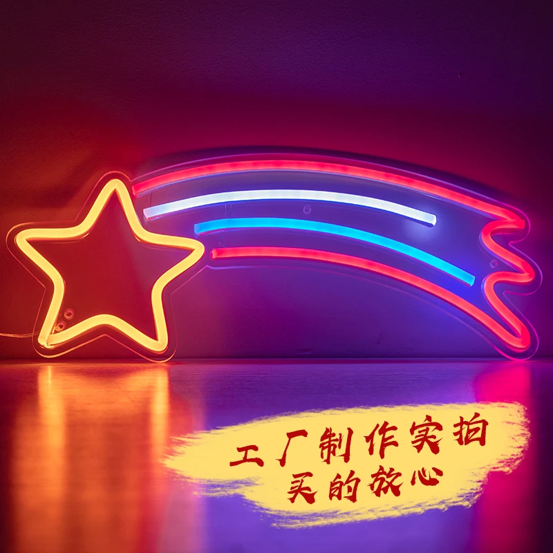 Светодиодная неоновая подсветка в виде лошади декоративный пластиковый