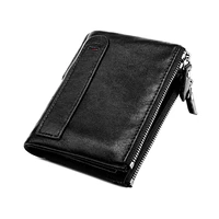 hot genuine cowhide leather men wallet short coin purse small vintage wallets brand high quality designer male retro card holder