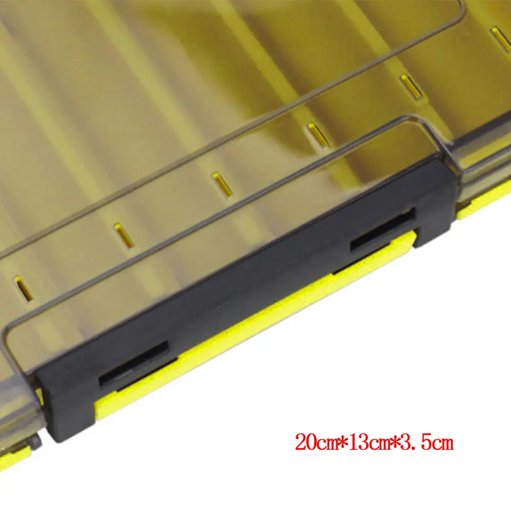 

Outdoor Fishing Tackle Box Waterproof Double-Sided Bait Lure Hooks Storage Case