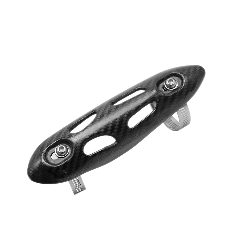 Выхлопной глушитель из углеродного волокна для мотоцикла тепловая Защитная