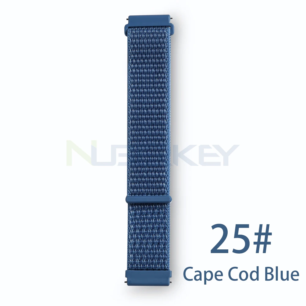 25 22 мм нейлоновый тканый ремешок для Xiaomi Amazfit Pace ремешок для часов Huami Amazfit PACE stratos 2/2s смарт-часы браслет - Цвет: 25