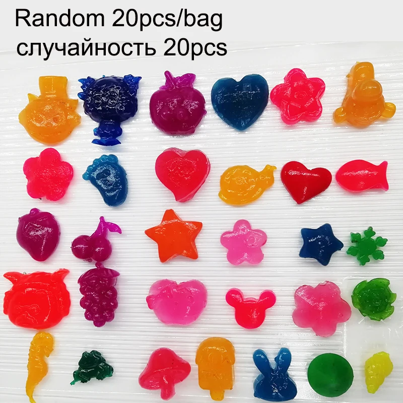 20 шт./пакет случайный кристаллическая почва воды бусины гидрогель орбиз orbiz