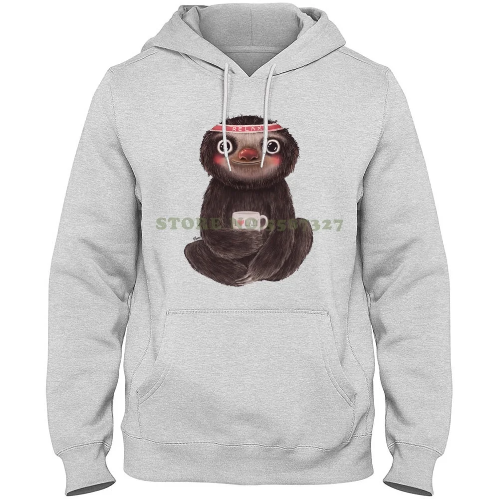 

Ленивец I♥Ленивая уличная одежда, спортивная толстовка с капюшоном, Свитшот Lazybones, долго держится, Кубок улыбки, спорт, любовь, Bradypus, Йога, ...