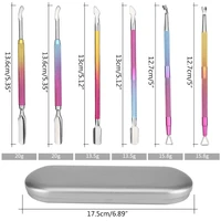 q1qd personal care cuticle pusher spoon nail cleaner professional grade stainless steel cuticle remover and cutter durable