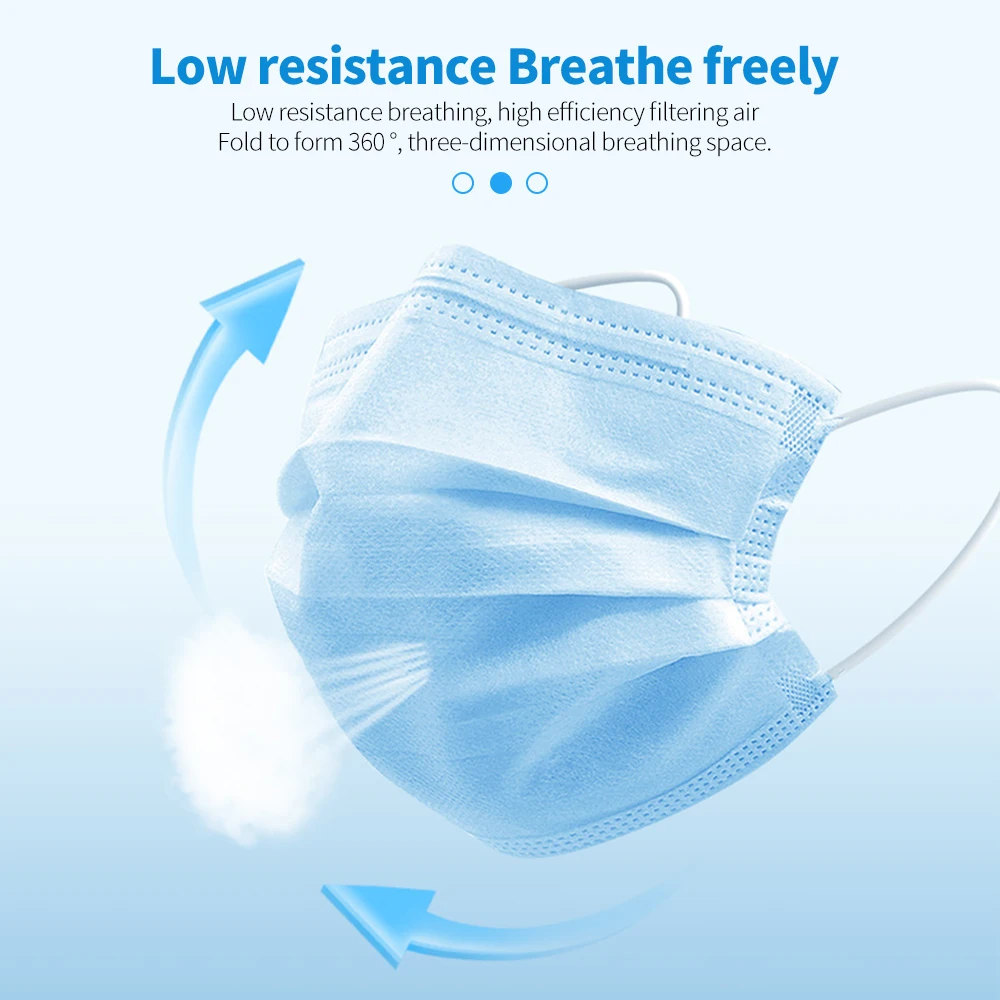 

3 Layer Children Face Masks Disposable Anti-fog Kids Mask Elastic Mouth Mask Breathable PM2.5 Nonwoven mascarillas Child Mask