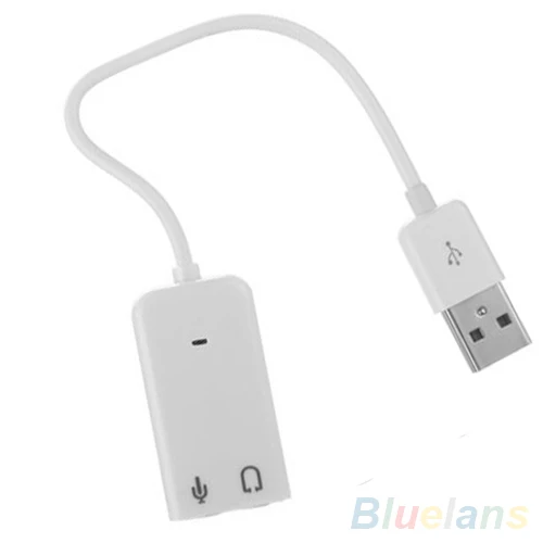 1 шт. Портативный внешний USB 2 0 3D Виртуальный 7 канальный аудио адаптер Звуковой