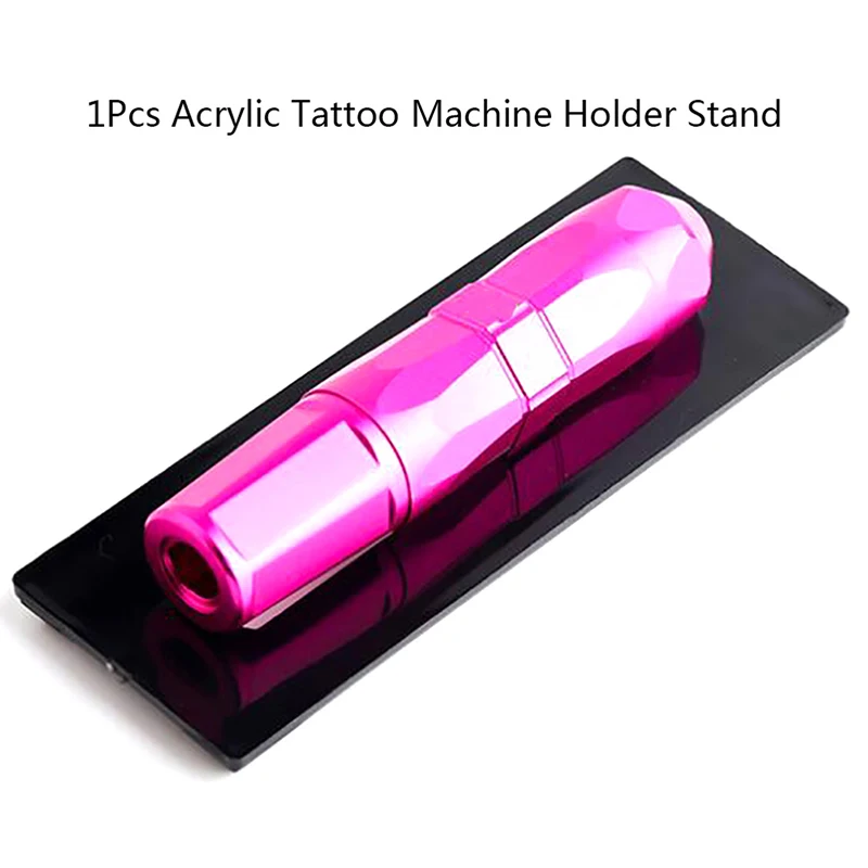 

1PCS Acrylic Tattoo Machine Holder Stand Rack Rest Support Organizer Makeup Eyebrow Pen tray frame Holder Tattoo Accessories