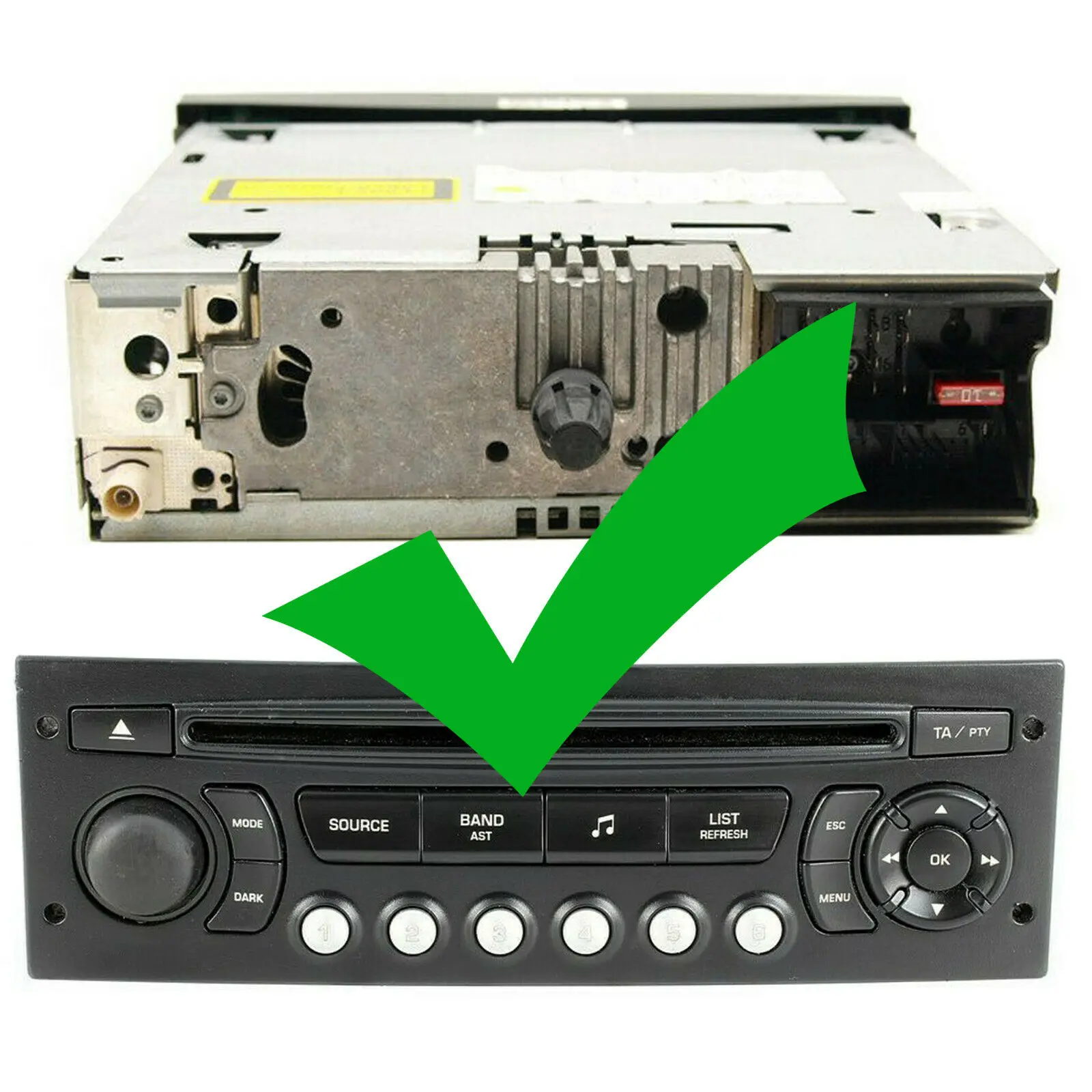 Bluetooth Aux аудио музыкальный адаптер Разъем для Citroen C2 C3 C4 C5 DS3 DS4 Peugeot 207 307 407