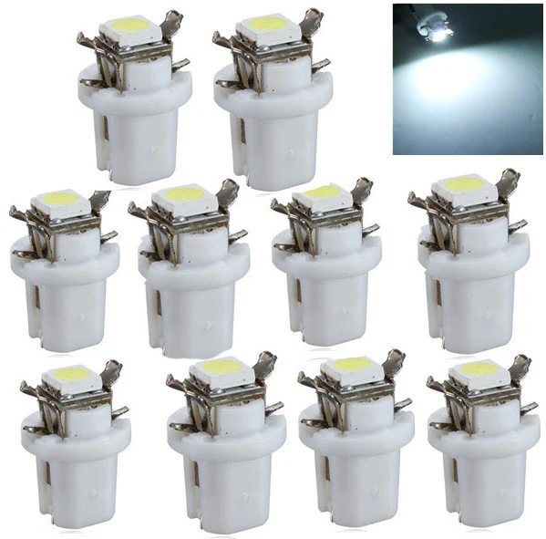 

Автомобиль T5 B8.5D 5050 1SMD светодиодный светильник лампы T5 74 B8.5D светодиодный приборная панель кластер Датчик боковой светильник синий зеленый ...