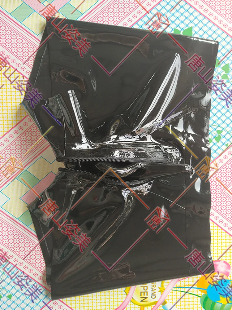 Мужские латексные боксеры на Молнии Скрытые два презерватива латексное нижнее