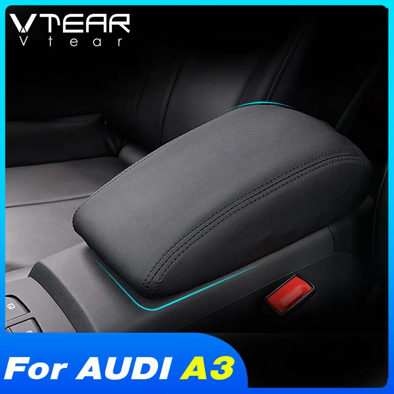 Подлокотник Vtear для Audi A3 автомобильный контейнер хранения кожаная внутренняя