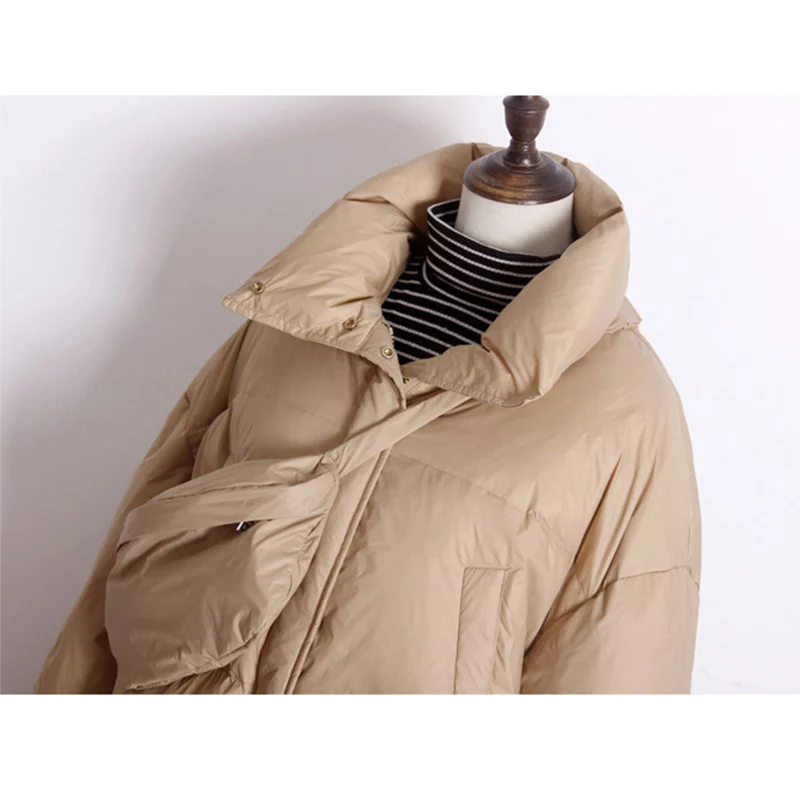 SEDUTMO зимнее плотное пуховое пальто оверсайз женская короткая обтягивающая